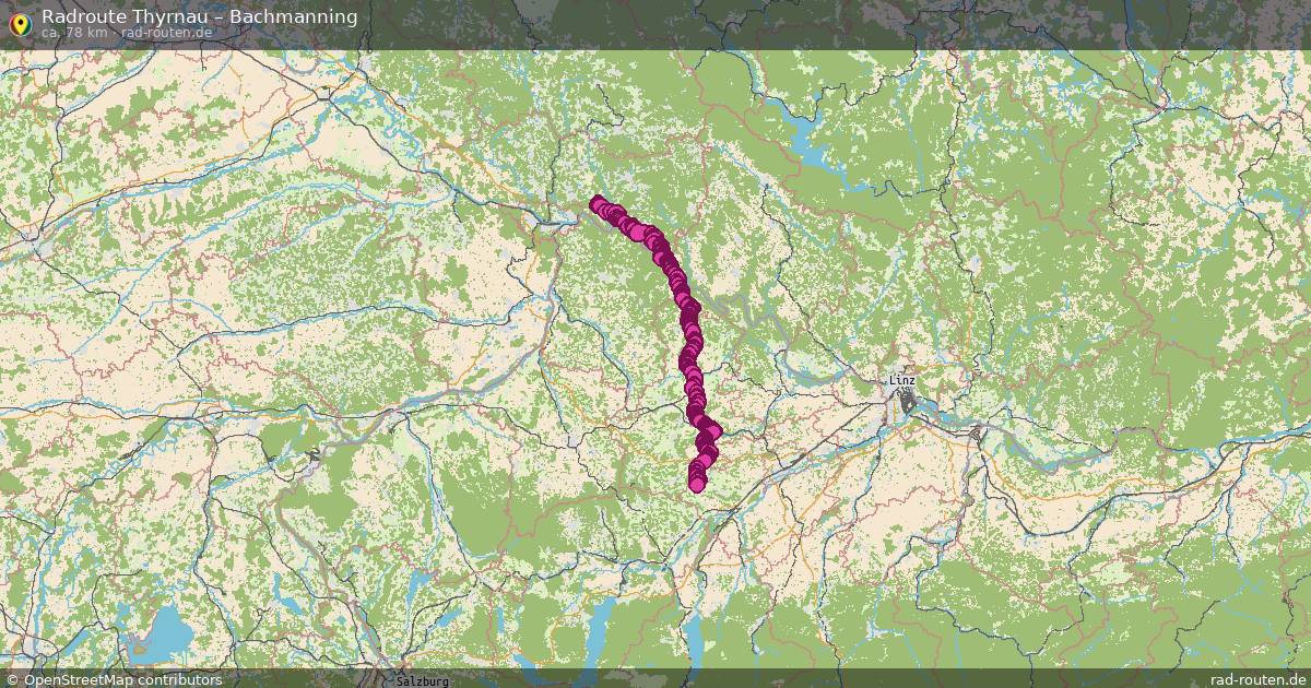 Fahrradroute Thyrnau – Bachmanning