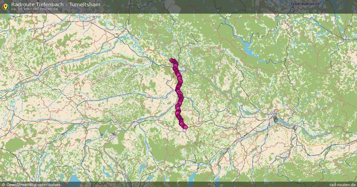Fahrradroute Tiefenbach – Tumeltsham