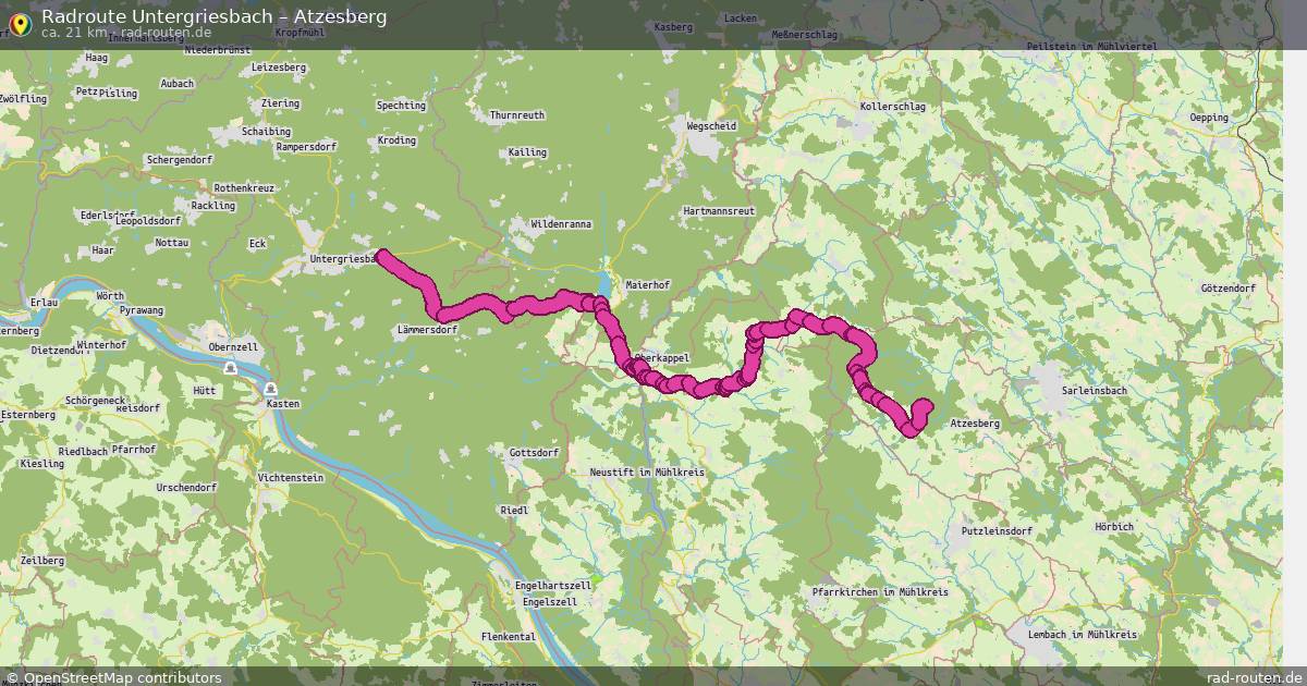 Fahrradroute Untergriesbach – Atzesberg
