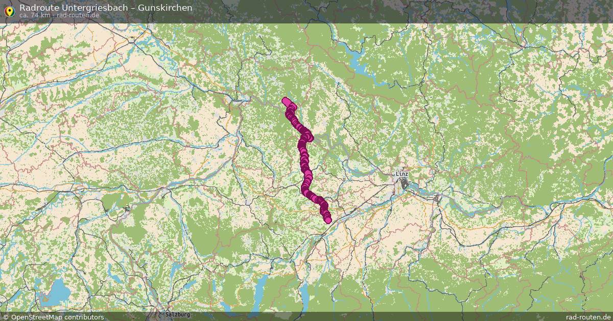 Fahrradroute Untergriesbach – Gunskirchen
