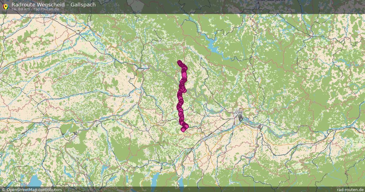 Fahrradroute Wegscheid – Gallspach