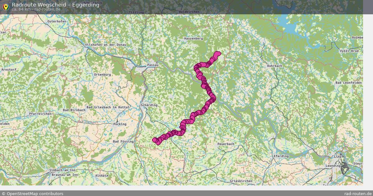 Fahrradroute Wegscheid – Eggerding