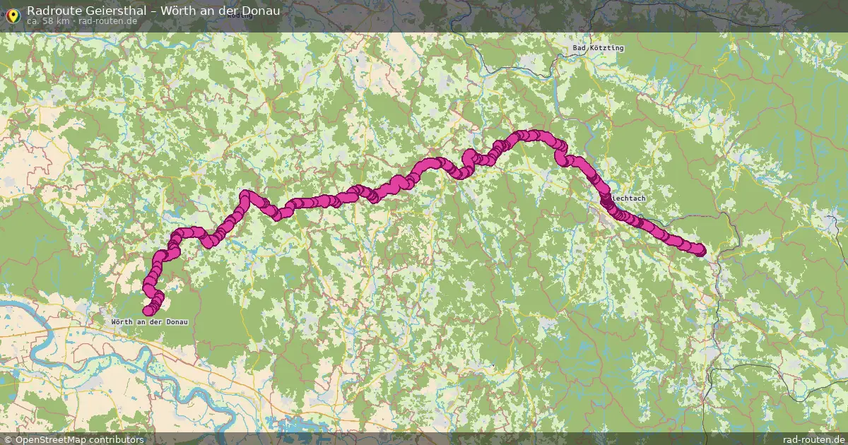 Radtour Geiersthal – Wörth An Der Donau