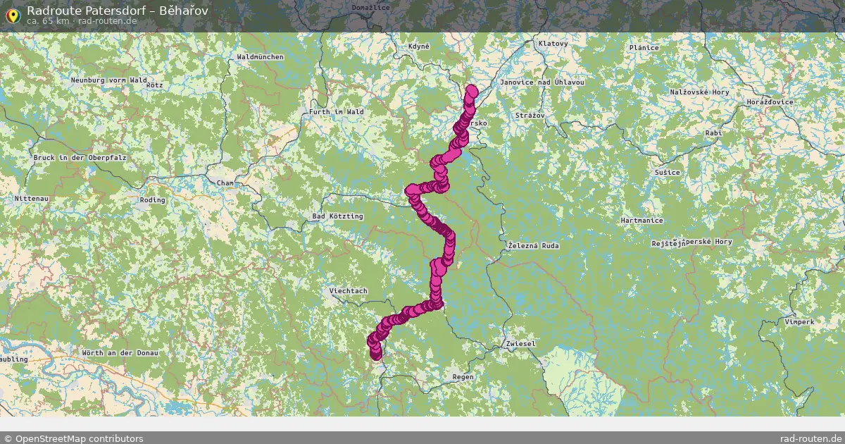 Radtour Patersdorf – Běhařov