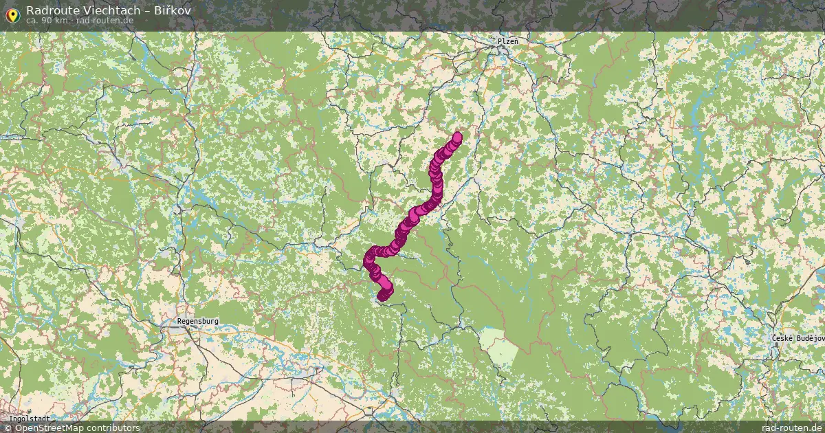 Radtour Viechtach – Biřkov