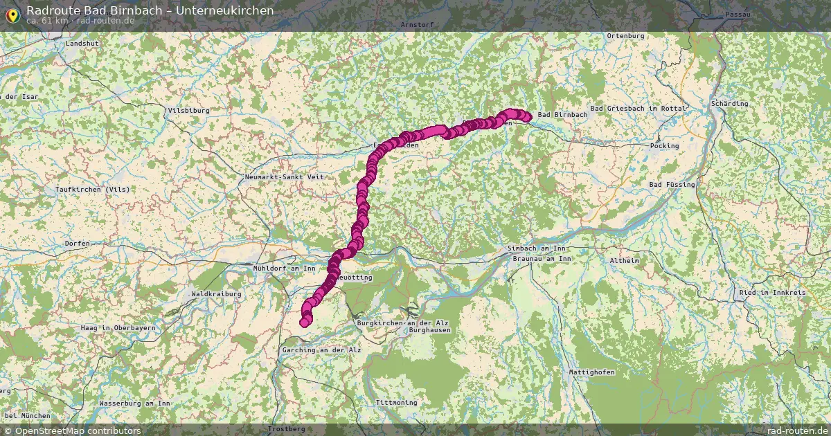 Radtour Bad Birnbach – Unterneukirchen