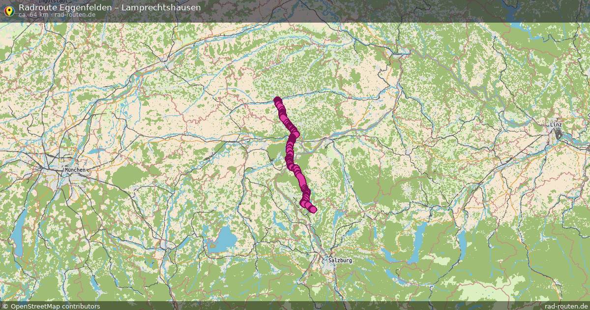 Fahrradroute Eggenfelden – Lamprechtshausen