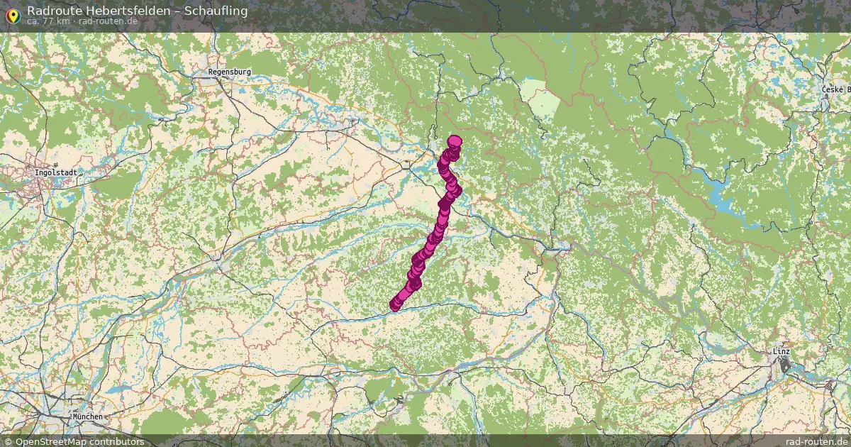 Fahrradroute Hebertsfelden – Schaufling