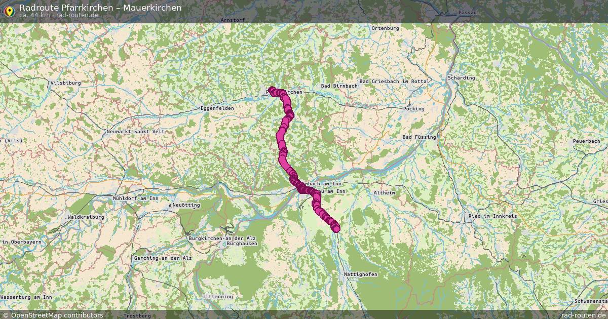 Fahrradroute Pfarrkirchen – Mauerkirchen