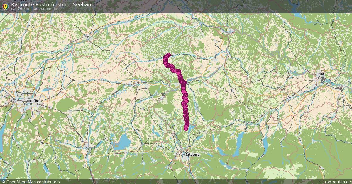 Fahrradroute Postmünster – Seeham