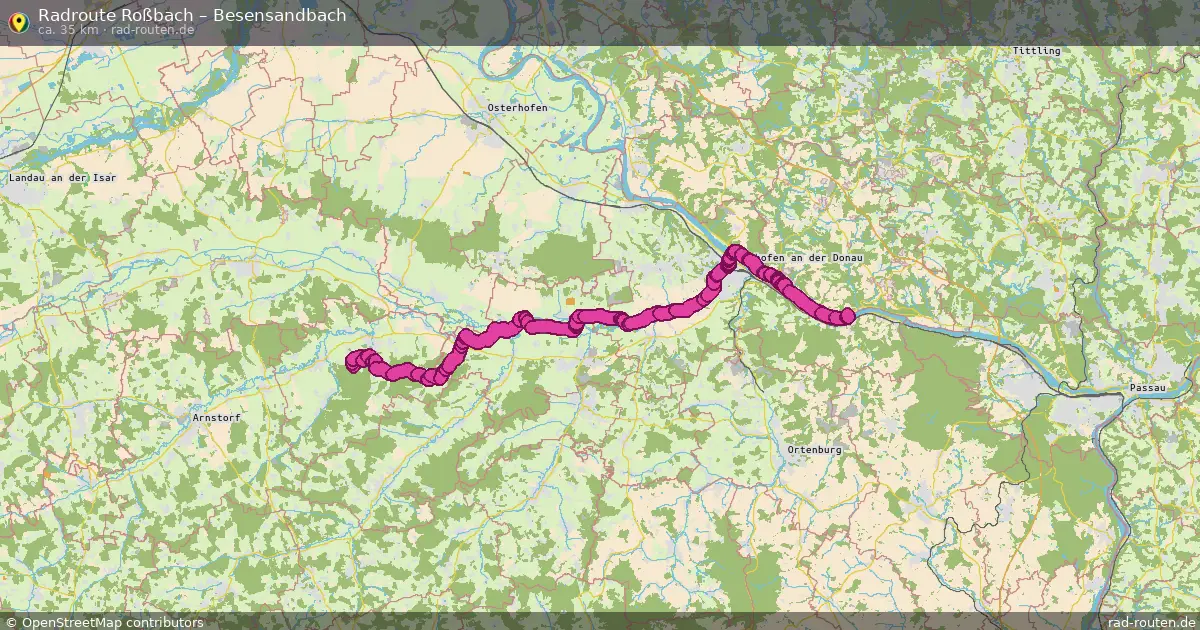 Fahrradroute Roßbach – Besensandbach (35 km) – Rad-Routen.de