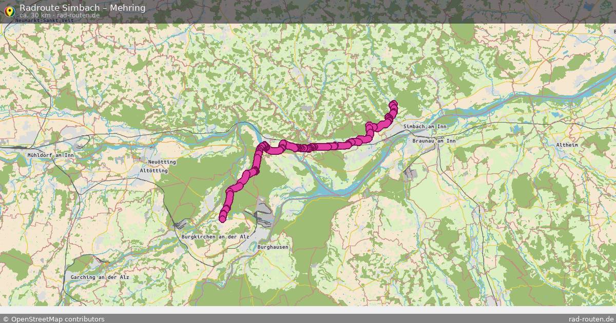 Fahrradroute Simbach – Mehring
