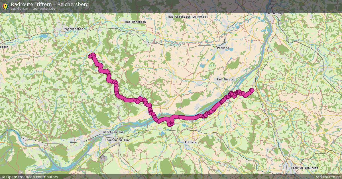 Fahrradroute Triftern – Reichersberg