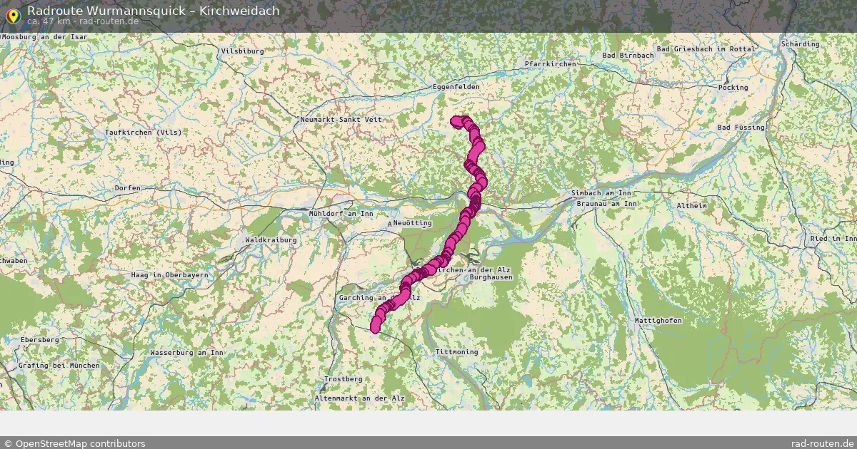 Radtour Wurmannsquick – Kirchweidach