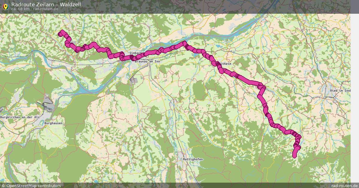 Fahrradroute Zeilarn – Waldzell