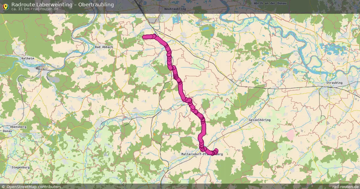 Radtour Laberweinting – Obertraubling