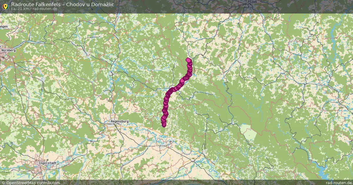 Radtour Falkenfels – Chodov U Domažlic
