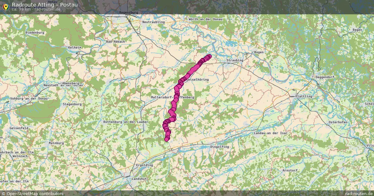Fahrradroute Atting – Postau