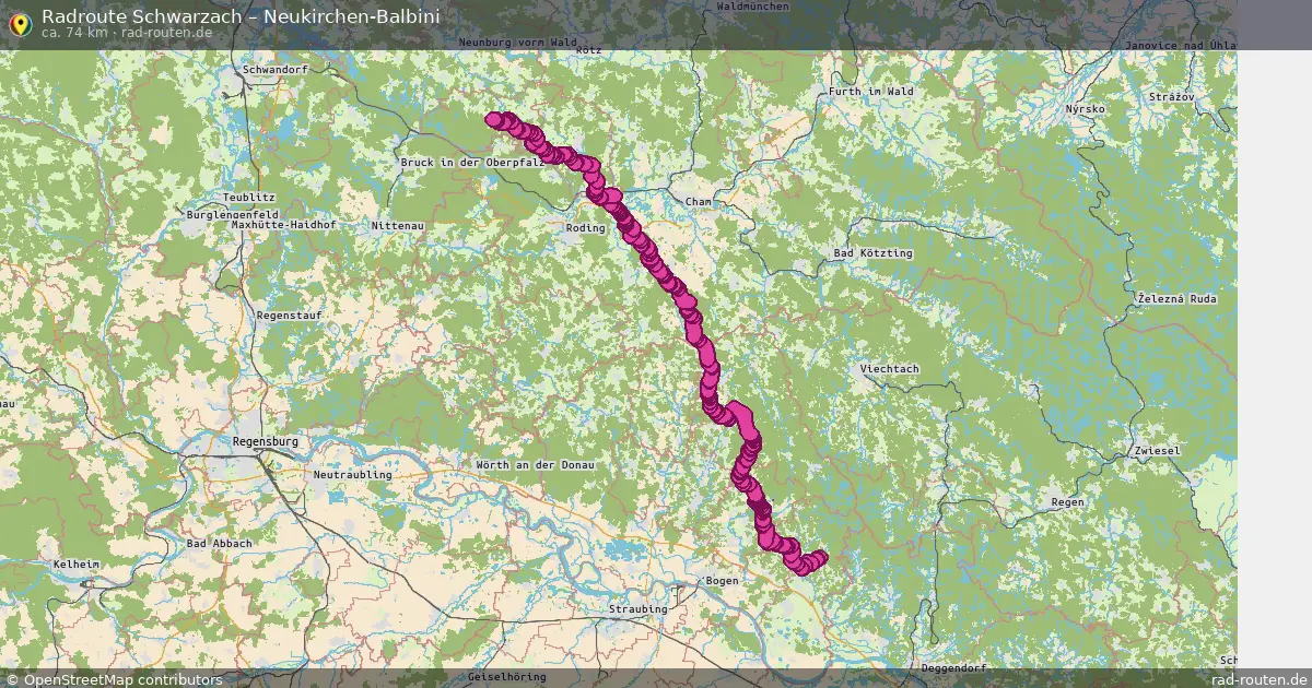 Radtour Schwarzach – Neukirchen-Balbini