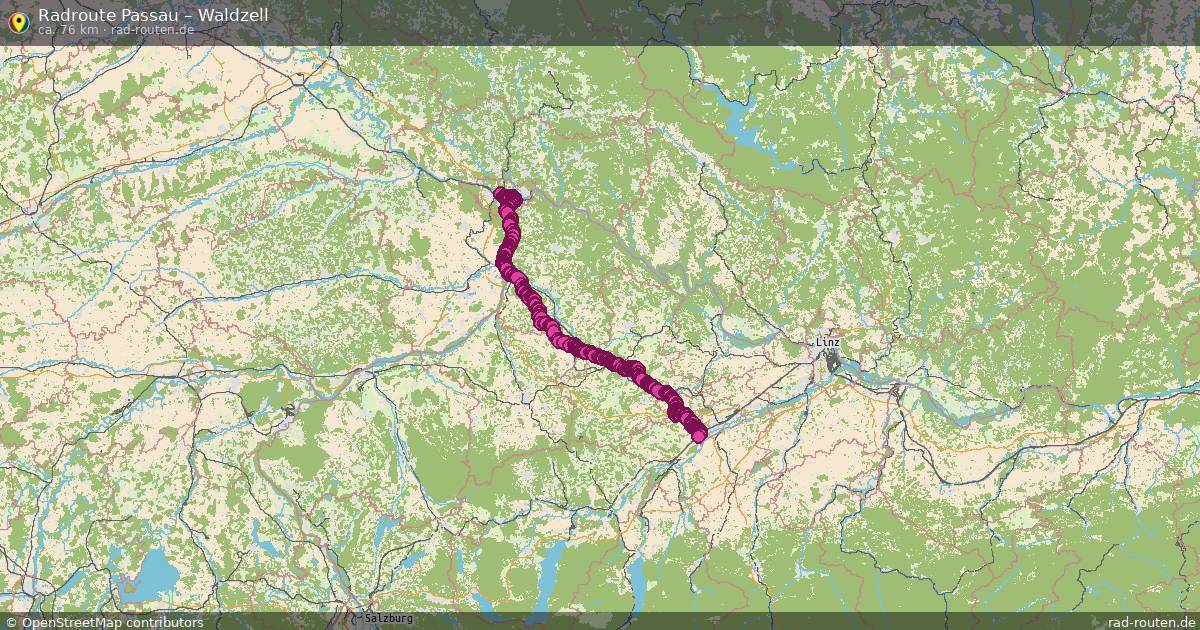 Fahrradroute Passau – Lengau