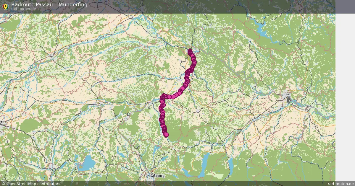 Fahrradroute Passau – Munderfing