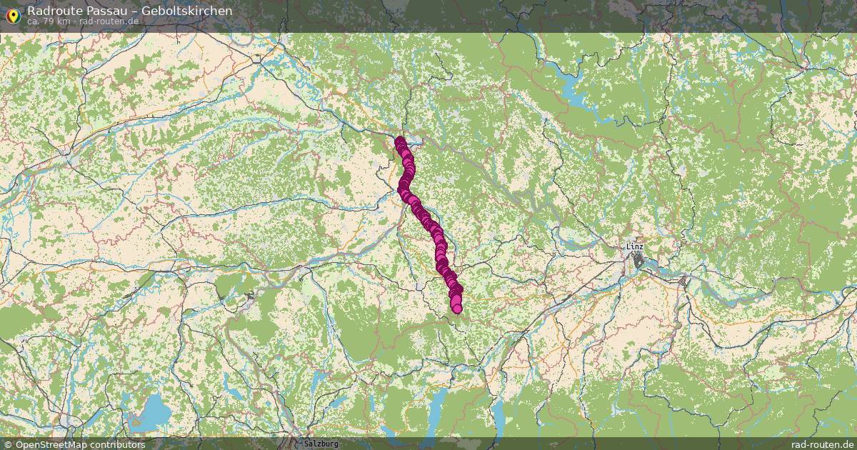 Fahrradroute Passau – Geboltskirchen