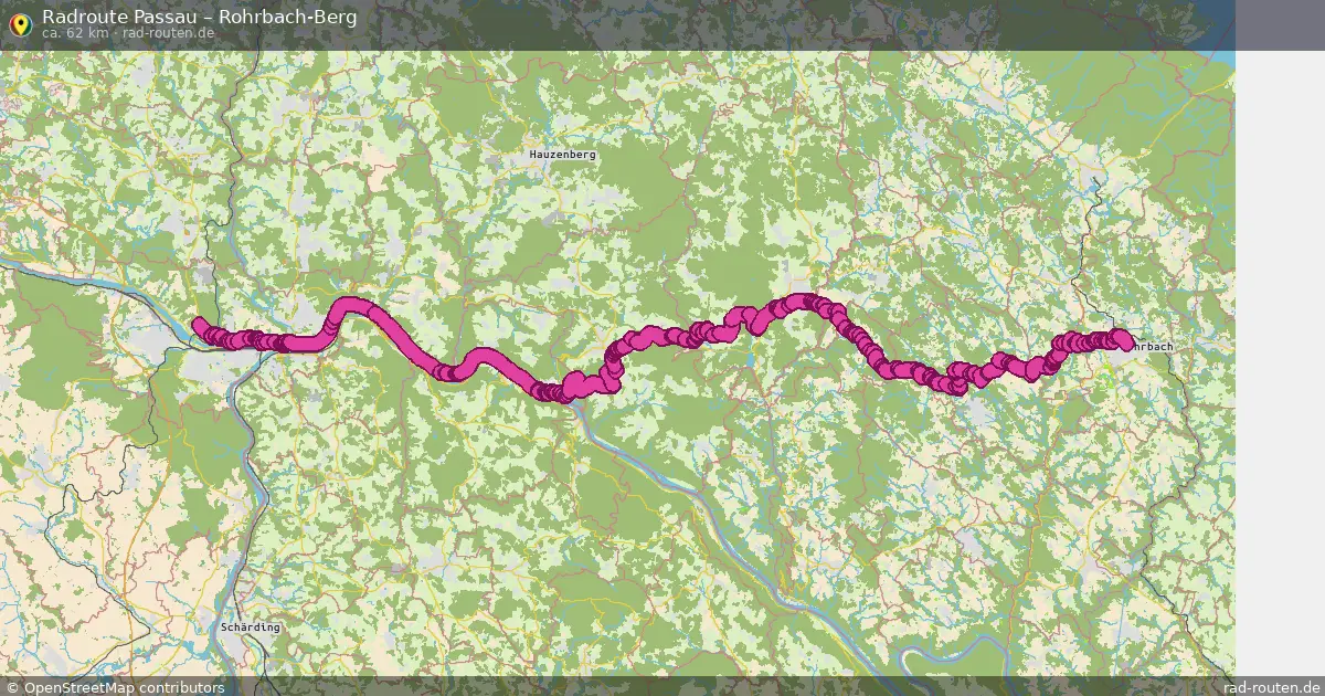 Radtour Passau – Rohrbach-Berg