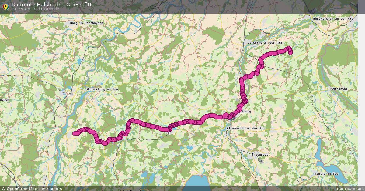 Fahrradroute Halsbach – Griesstätt