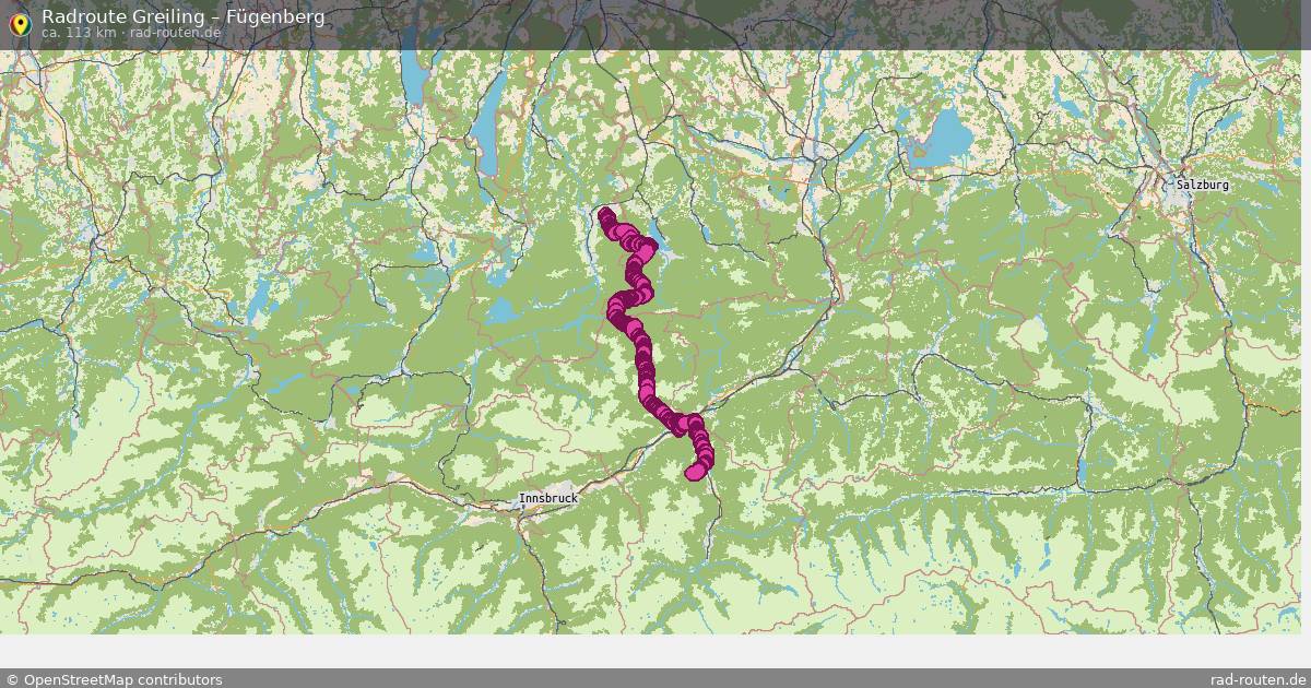 Fahrradroute Greiling – Fügenberg