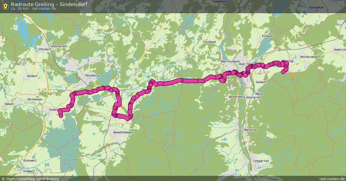 Radtour Greiling – Sindelsdorf