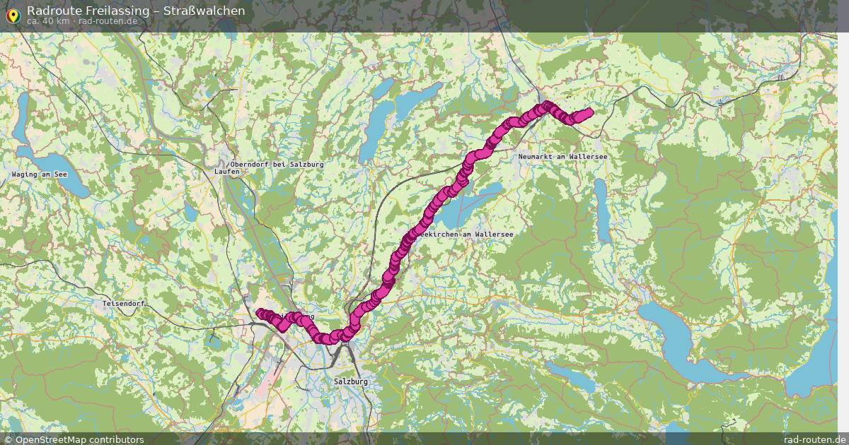Fahrradroute Freilassing – Straßwalchen