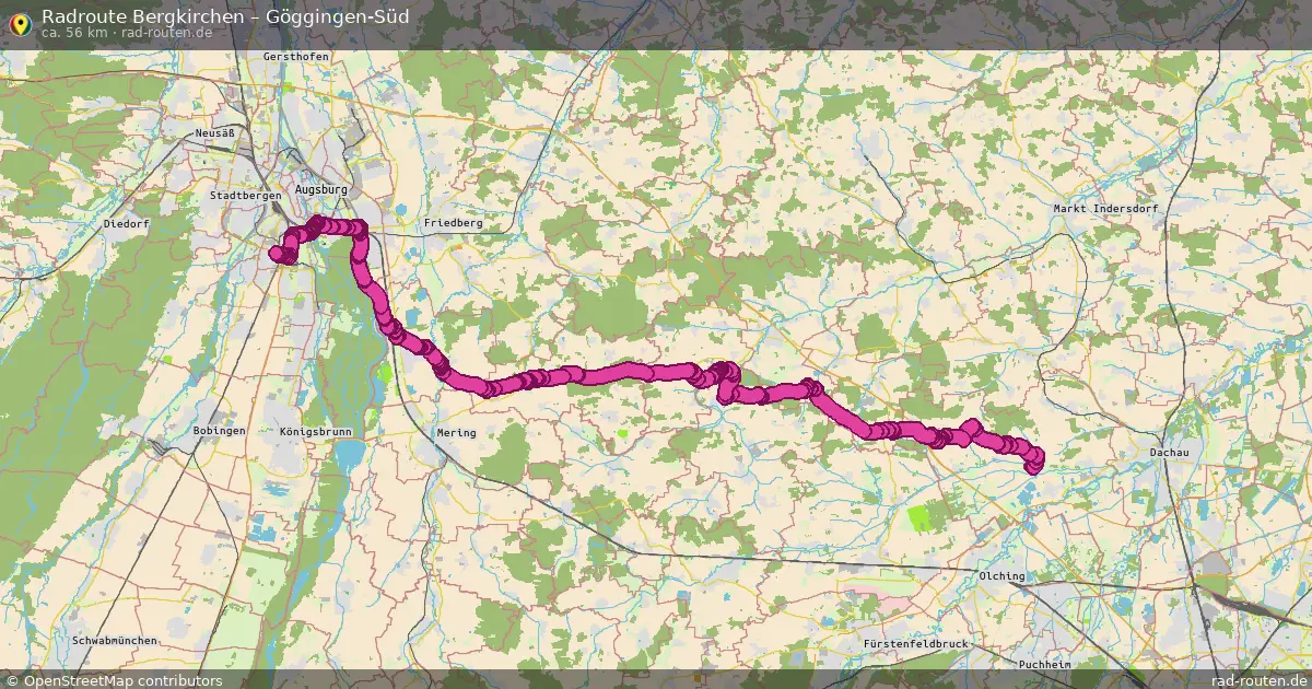Radtour Bergkirchen – Göggingen-Süd