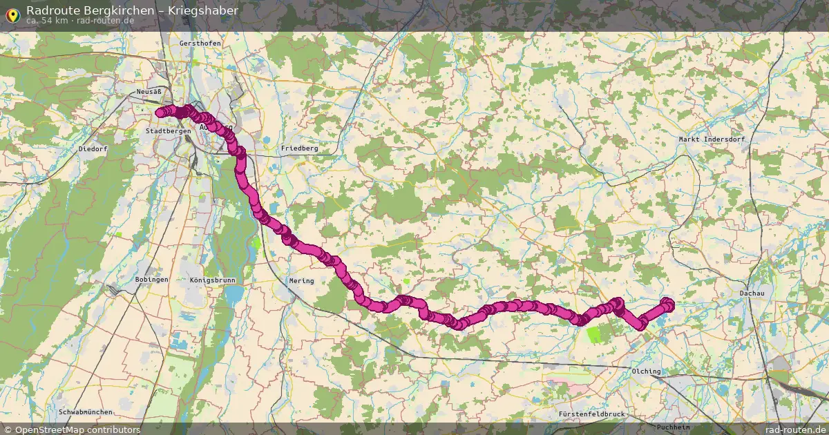 Radtour Bergkirchen – Kriegshaber