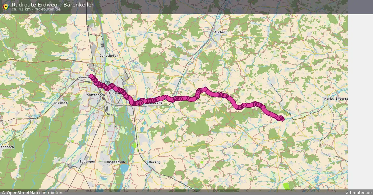 Fahrradroute Erdweg – Bärenkeller (41 km) – Rad-Routen.de