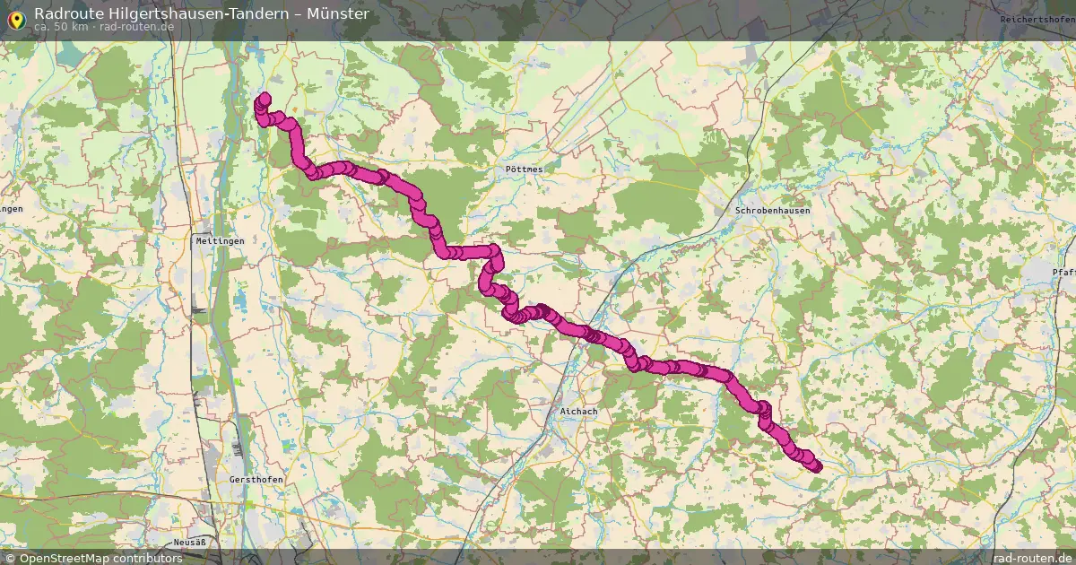 Radtour Hilgertshausen-Tandern – Münster