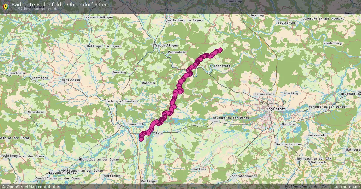 Radtour Pollenfeld – Oberndorf A.lech