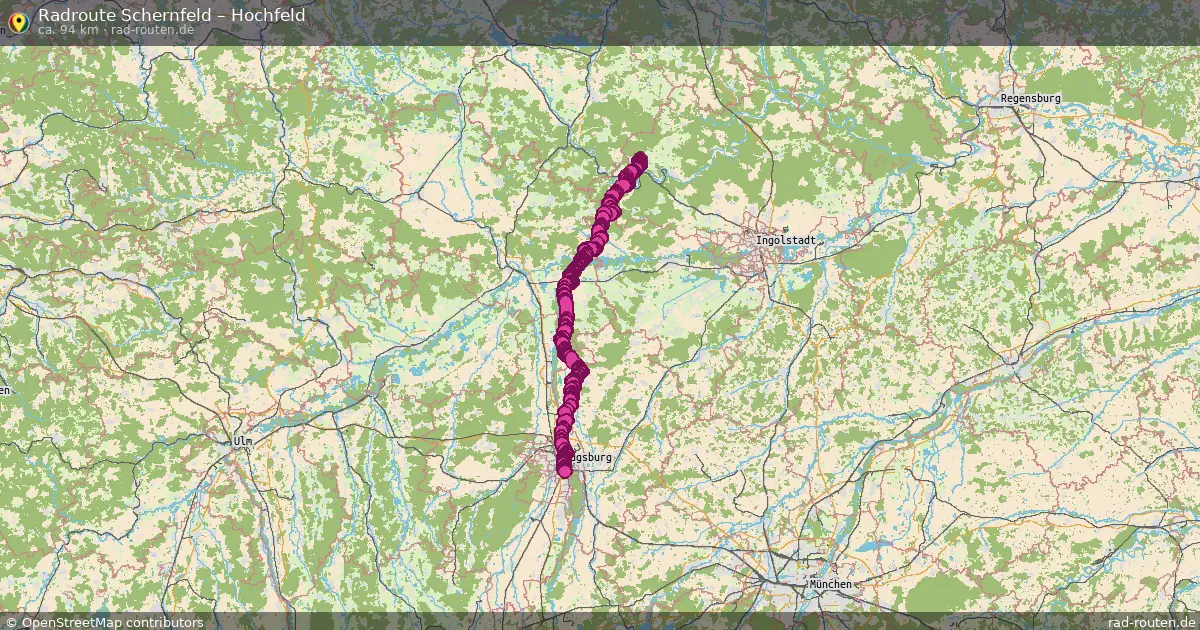 Radtour Schernfeld – Hochfeld