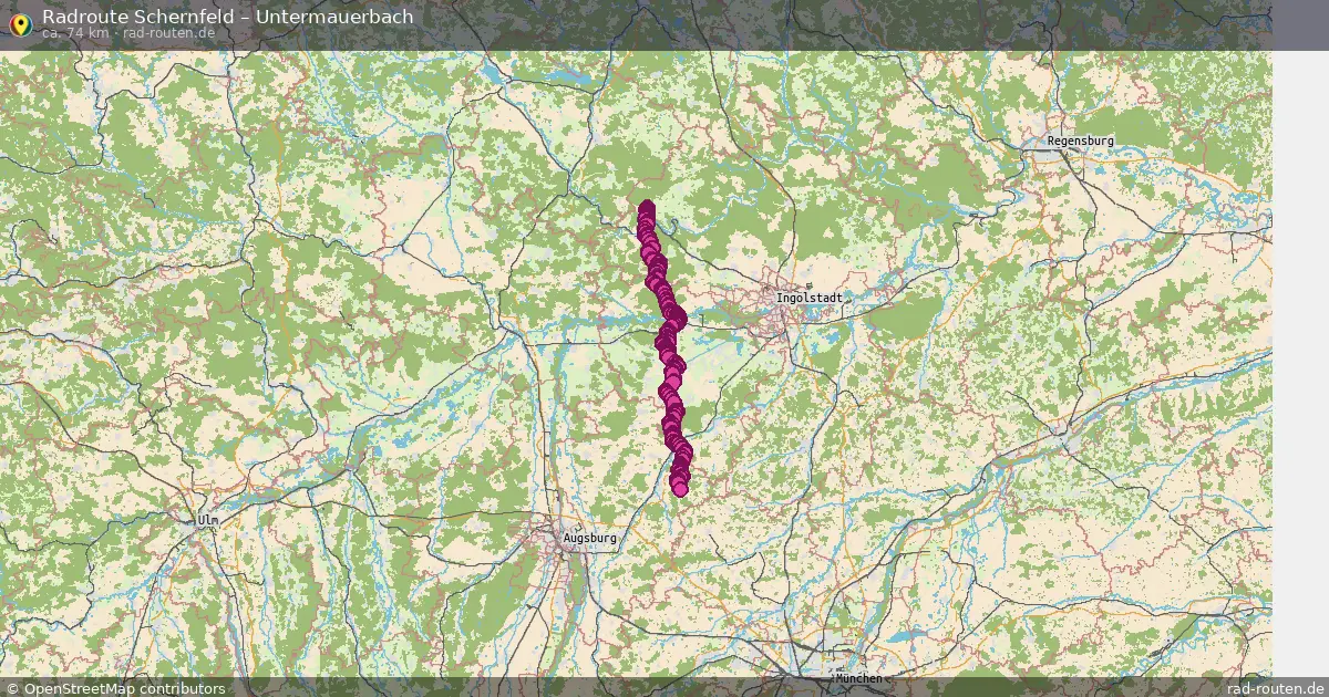 Radtour Schernfeld – Untermauerbach