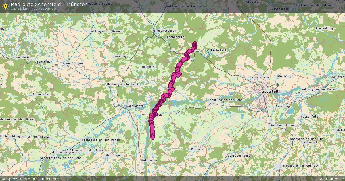 Radtour Schernfeld – Münster