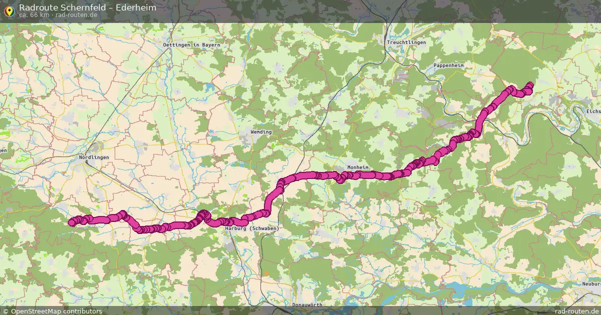 Radtour Schernfeld – Ederheim