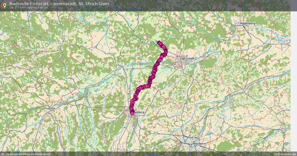 Radtour Eichstätt – Innenstadt, St. Ulrich-Dom