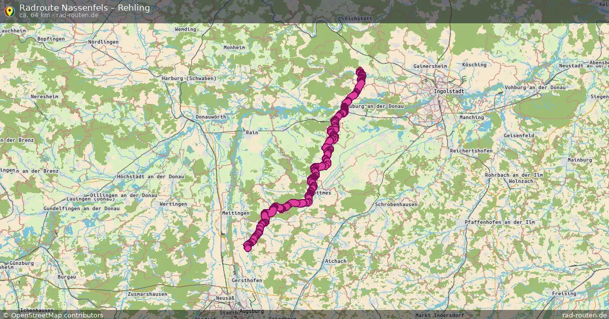 Radtour Nassenfels – Rehling