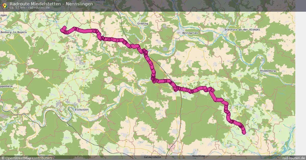 Radtour Mindelstetten – Nennslingen