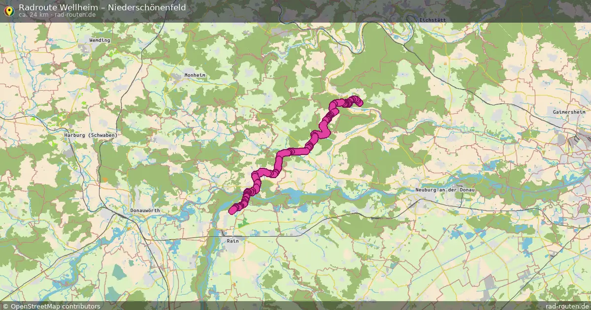 Radtour Wellheim – Niederschönenfeld