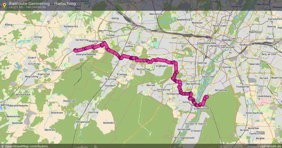 Radtour Germering – Harlaching