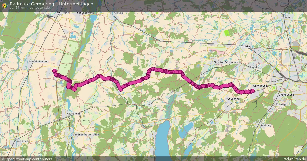 Radtour Germering – Untermeitingen
