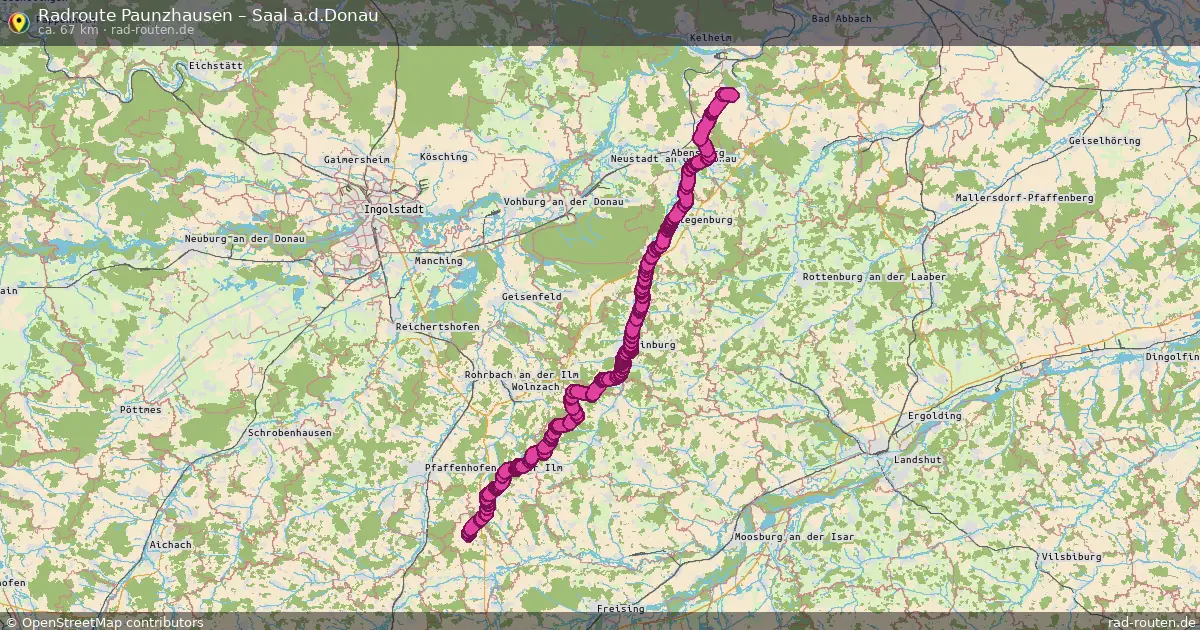 Radtour Paunzhausen – Saal A.d.donau