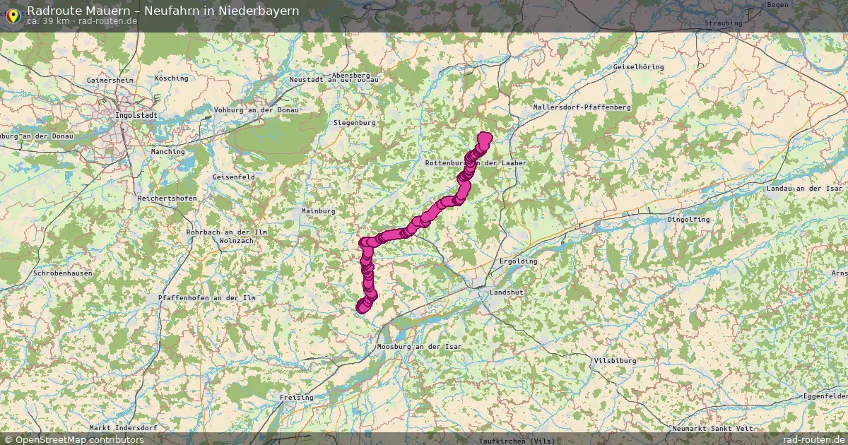 Fahrradroute Mauern – Neufahrn In Niederbayern