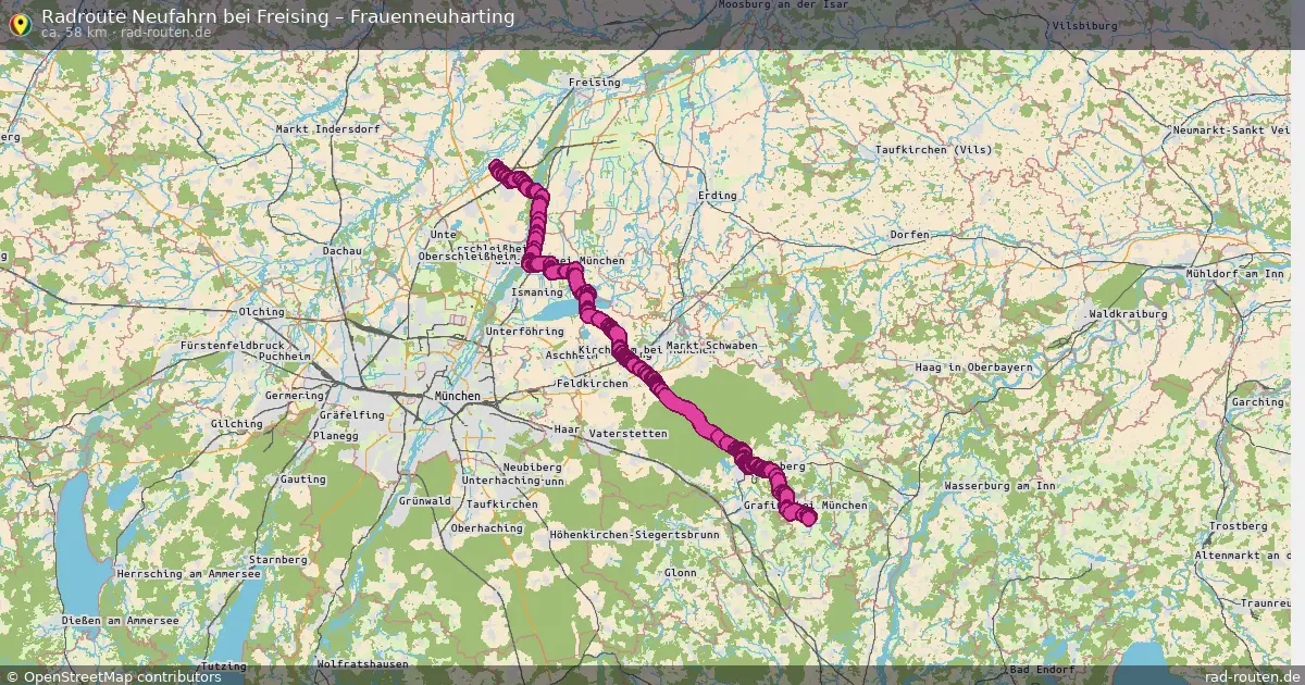 Fahrradroute Neufahrn Bei Freising – Frauenneuharting (58 km) – Rad-Routen.de