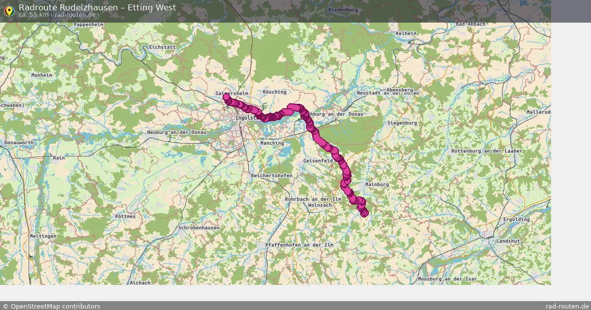 Radtour Rudelzhausen – Etting West